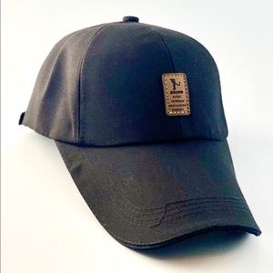 New Cap with leather patch detail